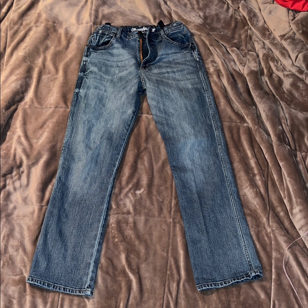 Wrangler Retro Adjustable Waist Kids Blue Jeans